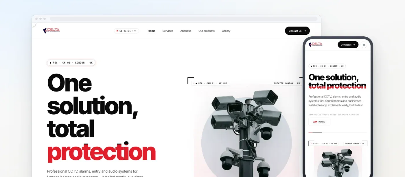 The Delta Surveillance website